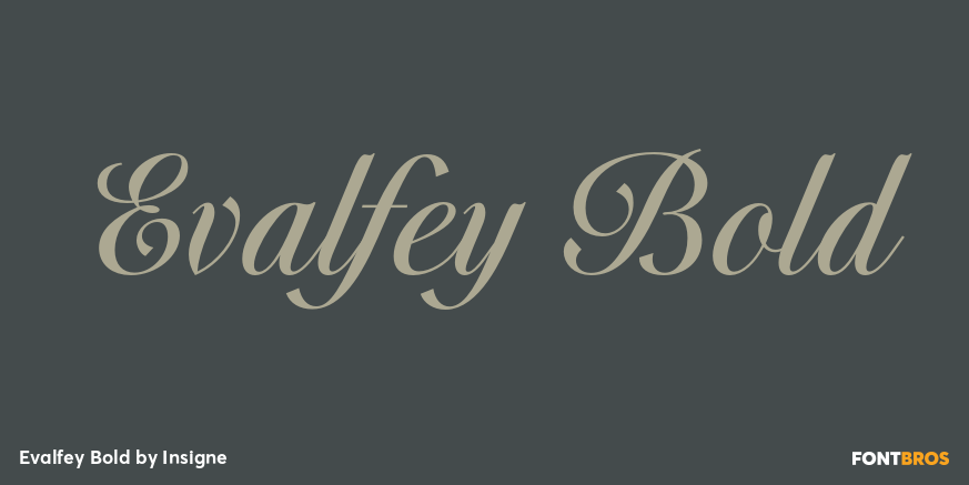 Evalfey Bold Font Poster #1
