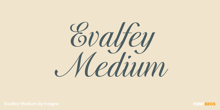 Evalfey Medium Font Poster #1