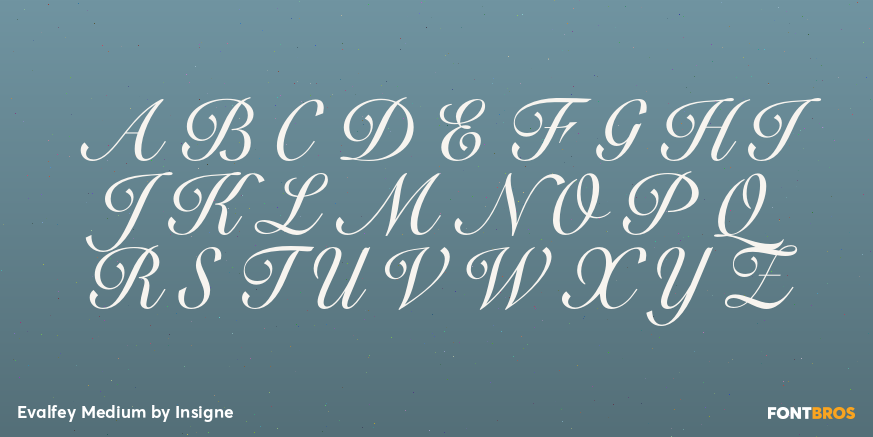Evalfey Medium Font Poster #2