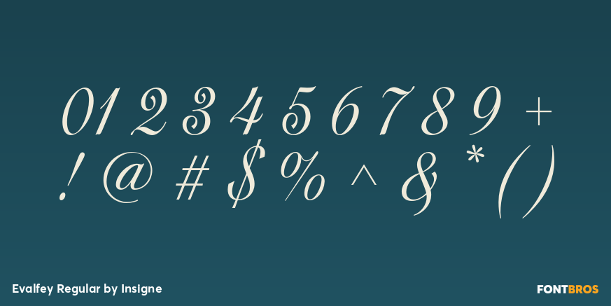 Evalfey Regular Font Poster #1