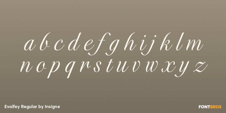 Evalfey Regular Font Poster #3