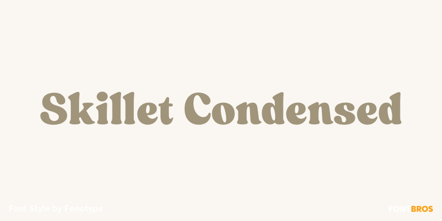 Skillet Condensed Font Poster #1