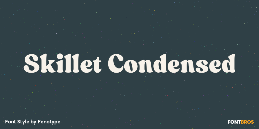 Skillet Condensed Font Poster #1
