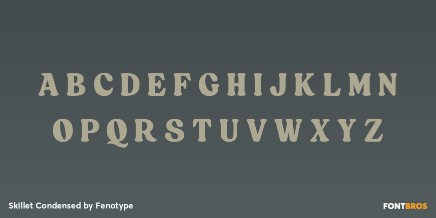 Skillet Condensed Font Poster #2