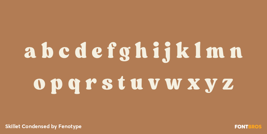 Skillet Condensed Font Poster #1