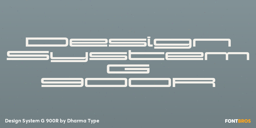 Design System G 900R Font Poster #1