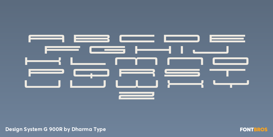 Design System G 900R Font Poster #2