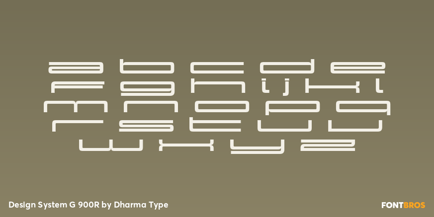 Design System G 900R Font Poster #3