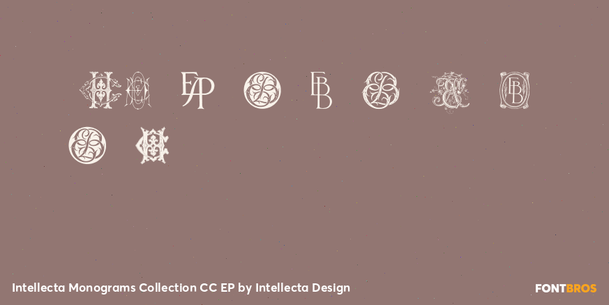 Intellecta Monograms Collection CC EP Font Poster #4