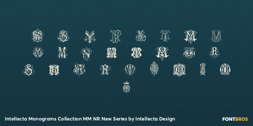 Intellecta Monograms Collection MM NR New Series Font Poster #3