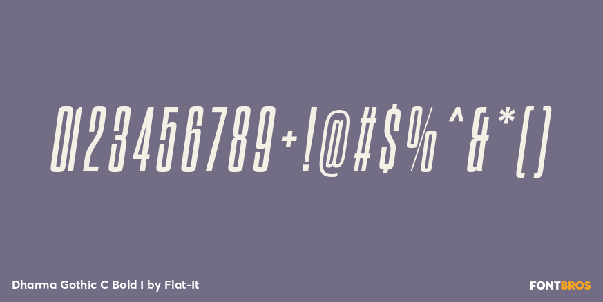 Dharma Gothic C Bold I Font Poster #1