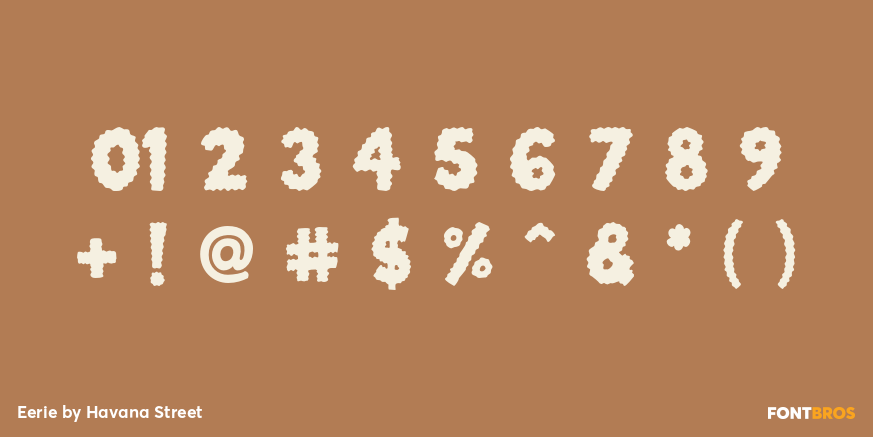Eerie Font Poster #1