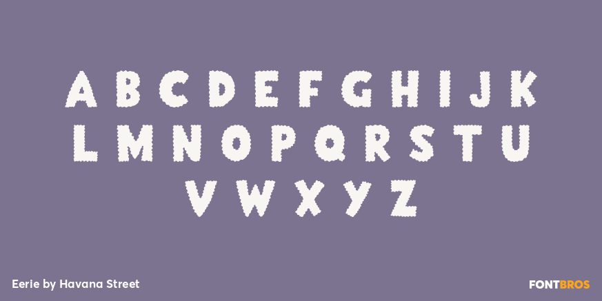 Eerie Font Poster #1