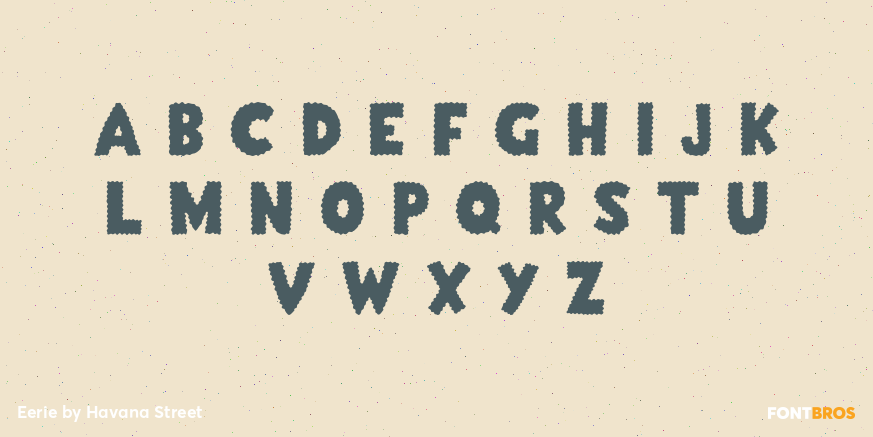 Eerie Font Poster #1