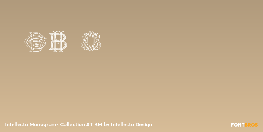 Intellecta Monograms Collection AT BM Font Poster #1