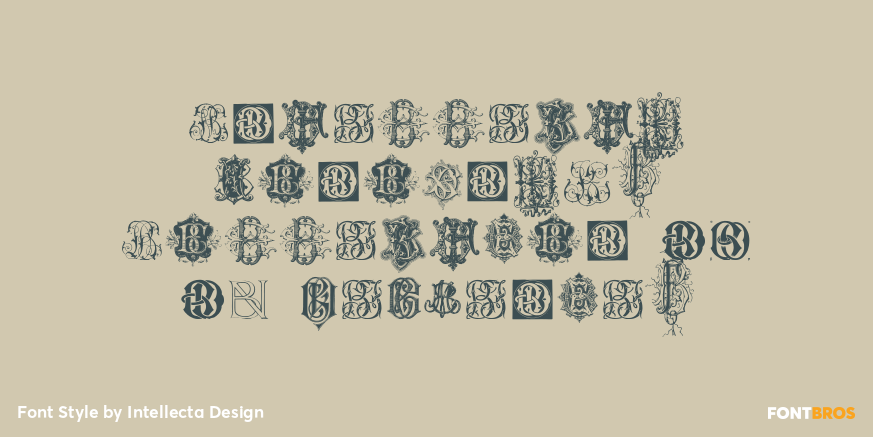 Intellecta Monograms Collection BD BO NewSeries Font Poster #1