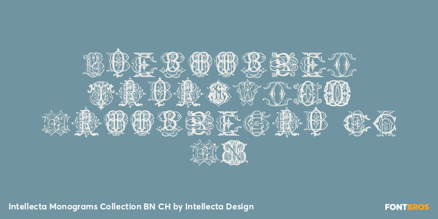Intellecta Monograms Collection BN CH Font Poster #1