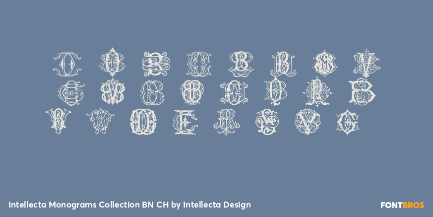 Intellecta Monograms Collection BN CH Font Poster #1