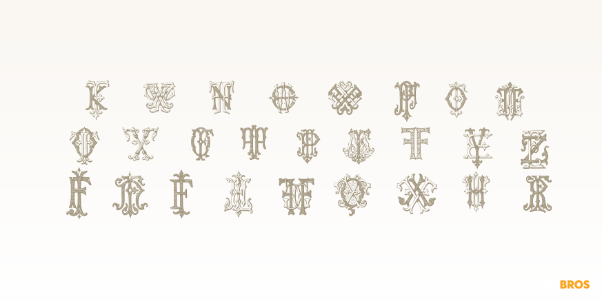 Intellecta Monograms Collection EN FO Font Poster #1