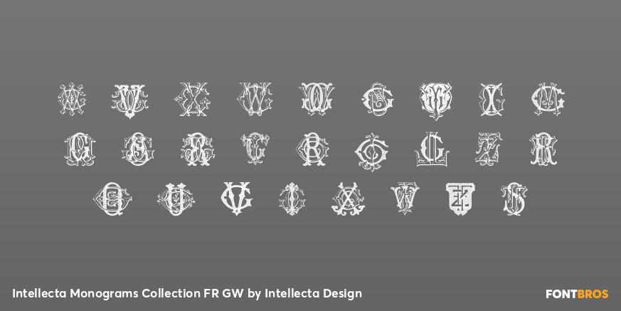 Intellecta Monograms Collection FR GW Font Poster #2