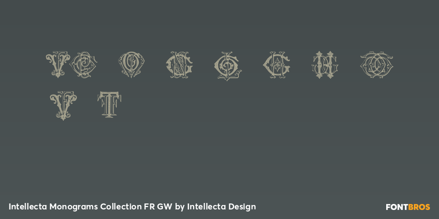 Intellecta Monograms Collection FR GW Font Poster #4