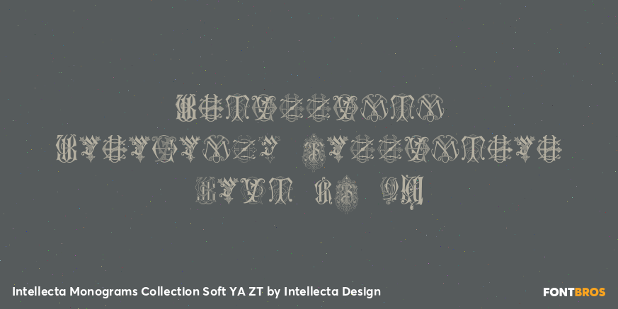 Intellecta Monograms Collection Soft YA ZT Font Poster #1