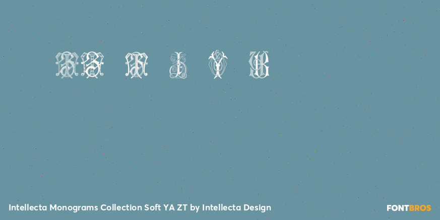 Intellecta Monograms Collection Soft YA ZT Font Poster #4