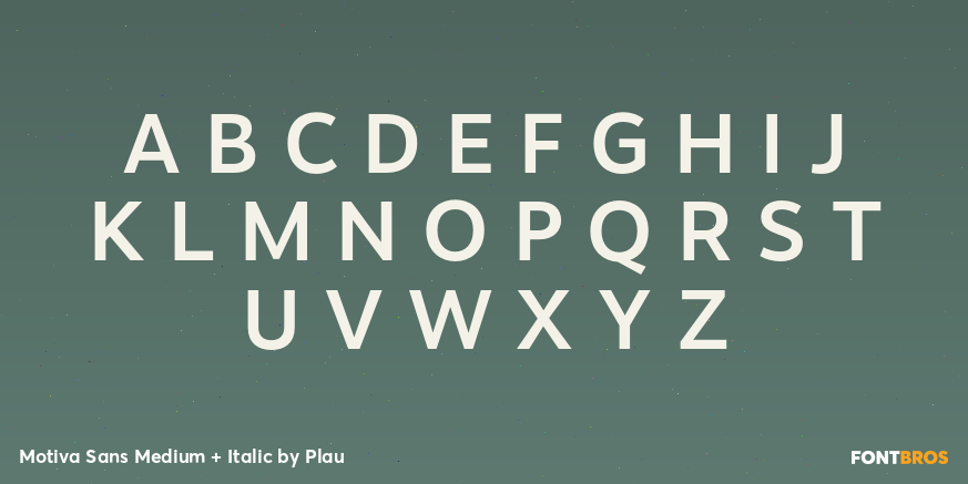 Motiva Sans Medium + Italic Font Poster #2