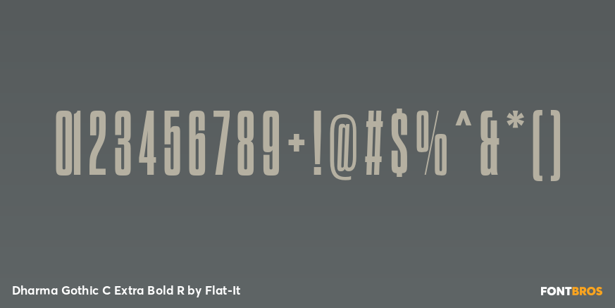 Dharma Gothic C Extra Bold R Font Poster #1