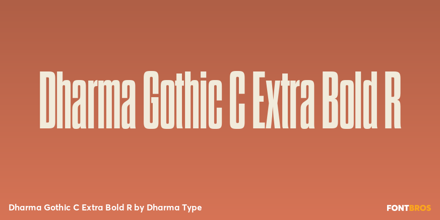 Dharma Gothic C Extra Bold R Font Poster #1