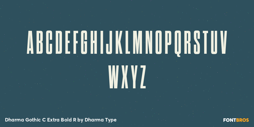 Dharma Gothic C Extra Bold R Font Poster #2