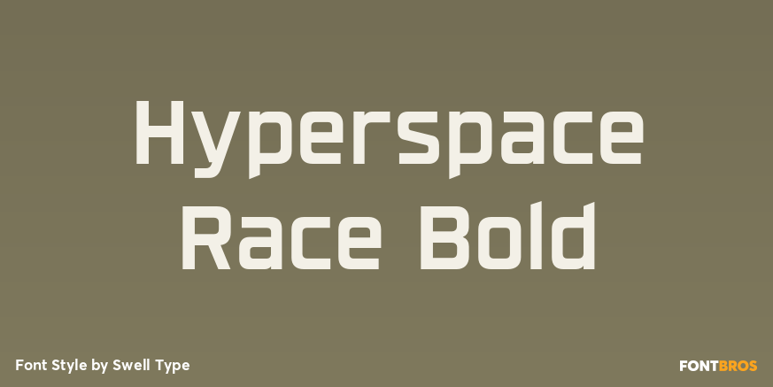 Hyperspace Race Bold Poster
