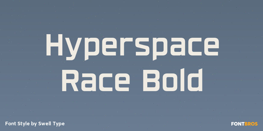 Hyperspace Race Bold Poster