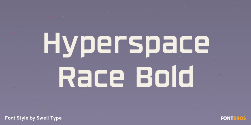 Hyperspace Race Bold Poster