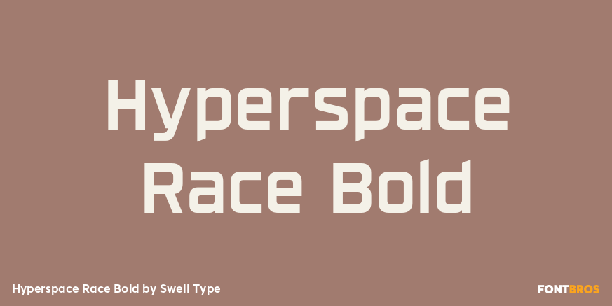Hyperspace Race Bold Poster