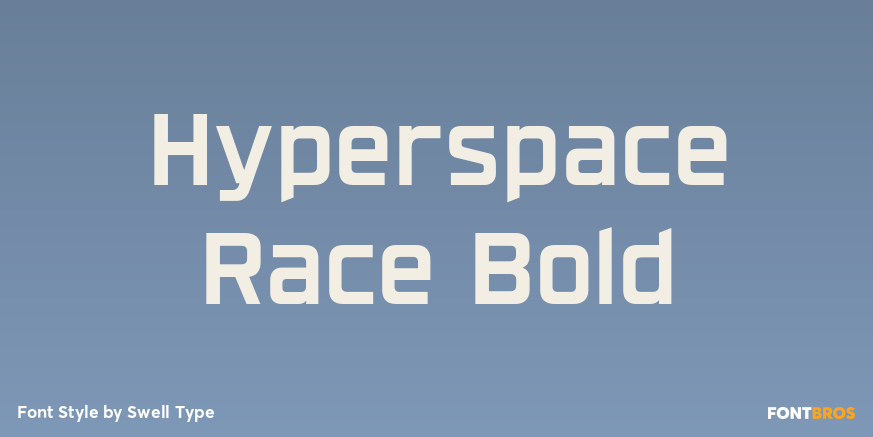 Hyperspace Race Bold Poster