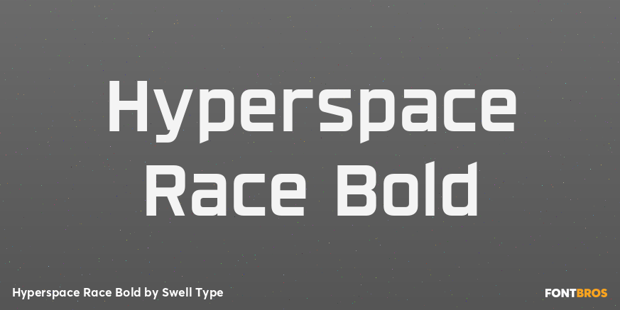 Hyperspace Race Bold Poster