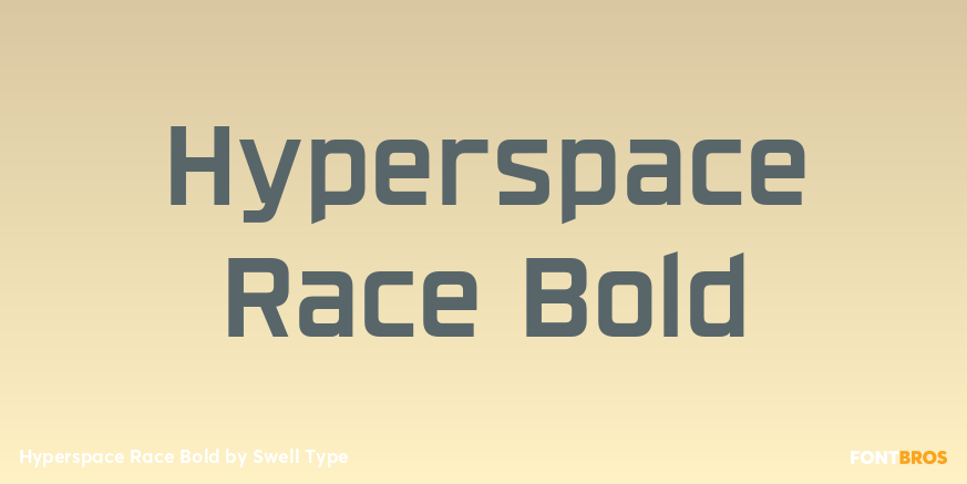Hyperspace Race Bold Poster
