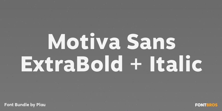 Motiva Sans ExtraBold + Italic Font Poster #1