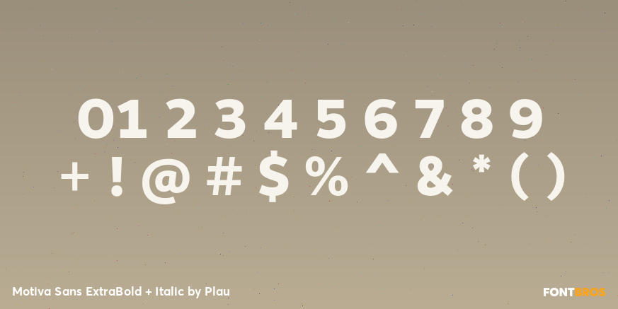 Motiva Sans ExtraBold + Italic Font Poster #1