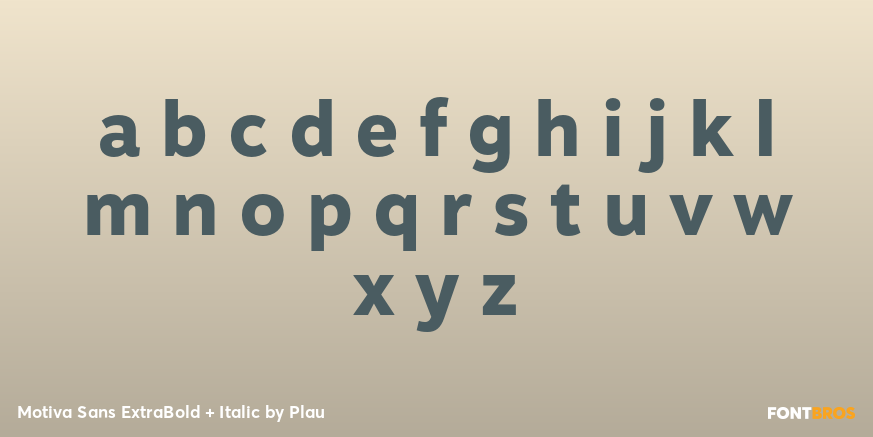 Motiva Sans ExtraBold + Italic Font Poster #1