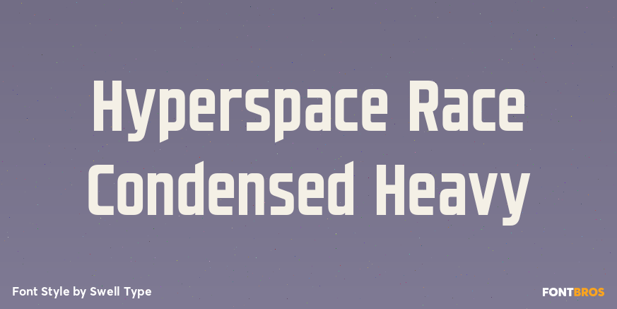 Hyperspace Race Condensed Heavy Poster