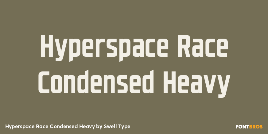 Hyperspace Race Condensed Heavy Poster