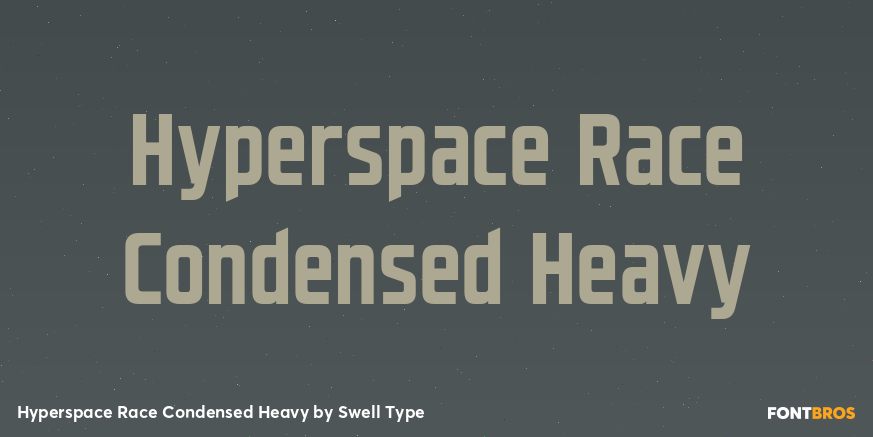 Hyperspace Race Condensed Heavy Poster