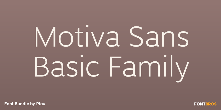 Motiva Sans Basic Family Poster