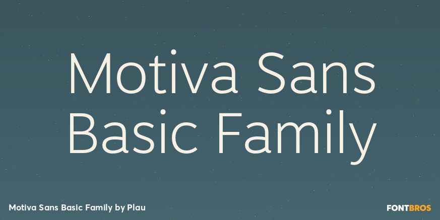 Motiva Sans Basic Family Poster