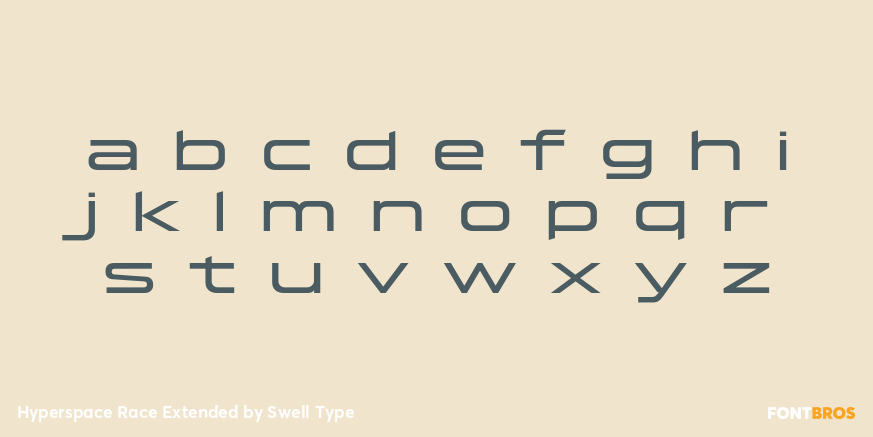 Hyperspace Race Extended Font Poster #3