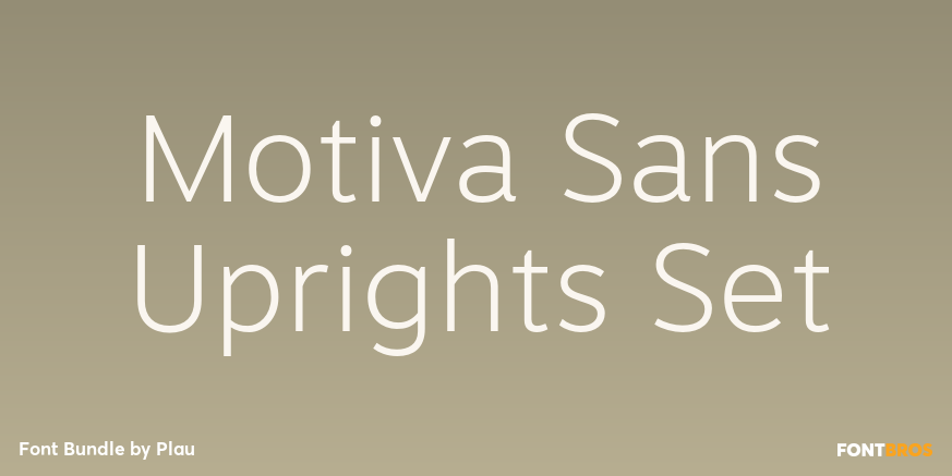 Motiva Sans Uprights Set Font Poster #1