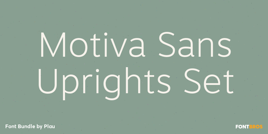 Motiva Sans Uprights Set Poster