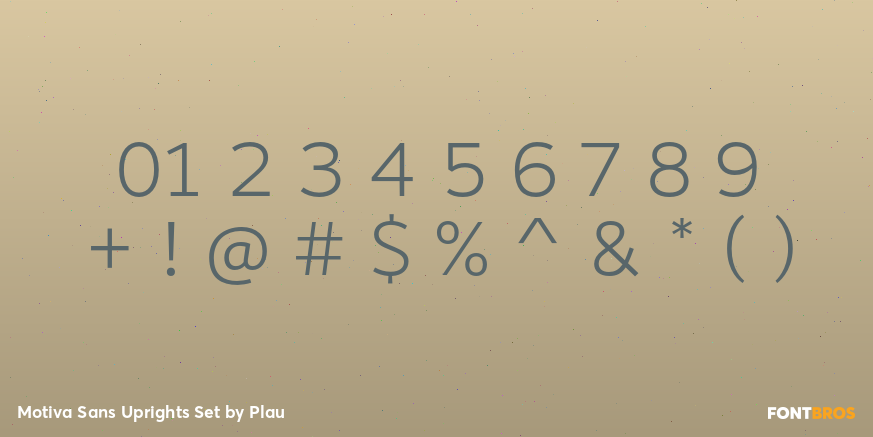 Motiva Sans Uprights Set Font Poster #1